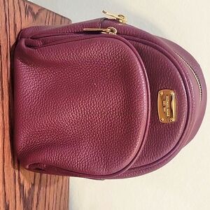 Michael Kors Maroon mini backpack